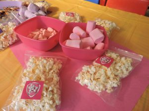 Pink (Skye): pink Manhattan marshmallows and pink milk bottles